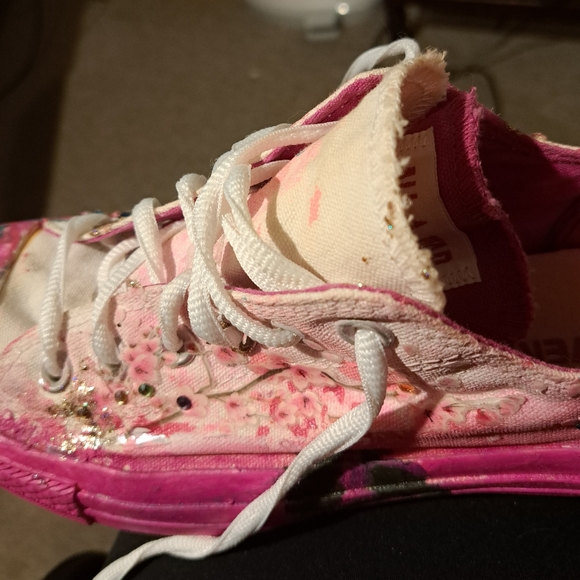Converse All Star upcycled sneakers. - Picture 2 of 16